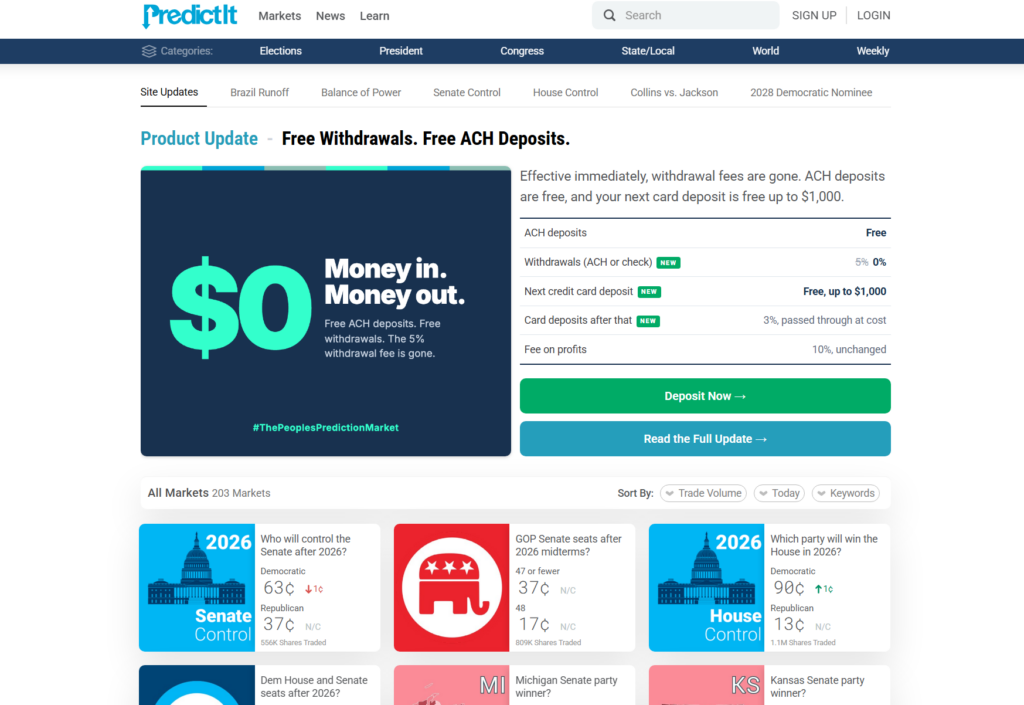PredictIt markets