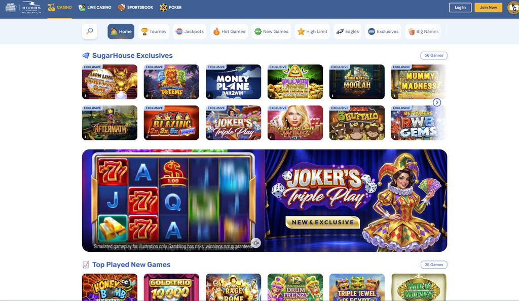SugarHouse games