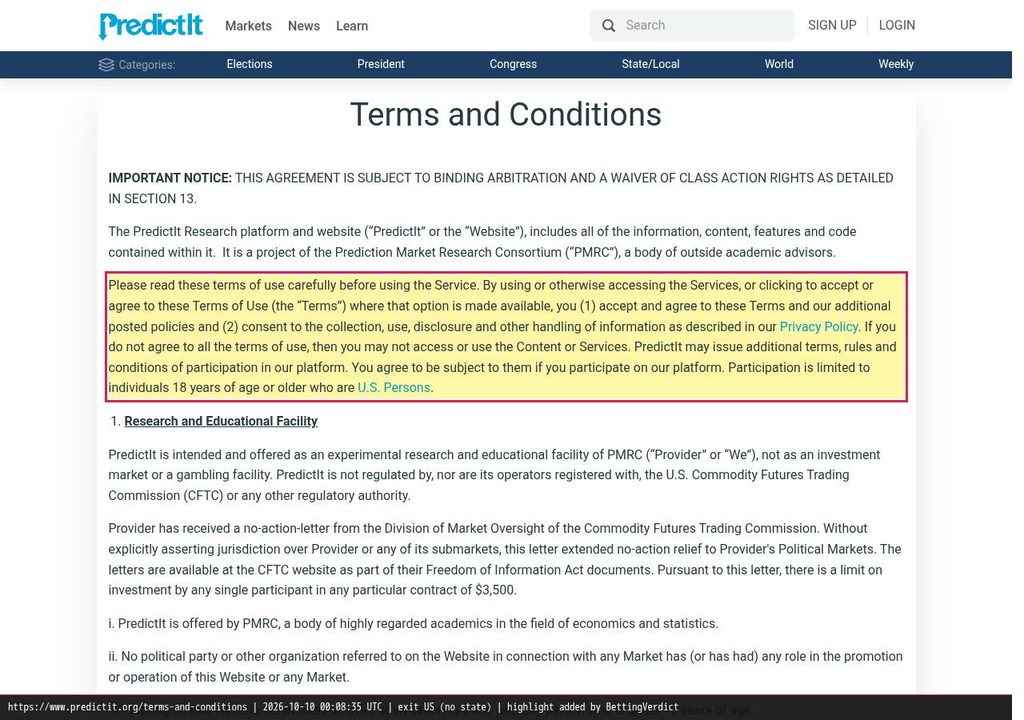 PredictIt age