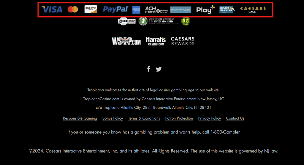 Tropicana payments